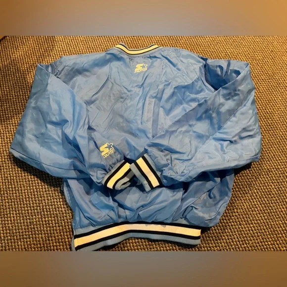 Carolina Tar Heels starter pullover jacket sweater. Vintage style. Lined.